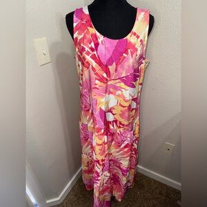 Escape by Habitat Tropical Sleeveless Maxi Dress-‎ Size Medium